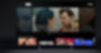 Vevo app displayed on a flat screen tv